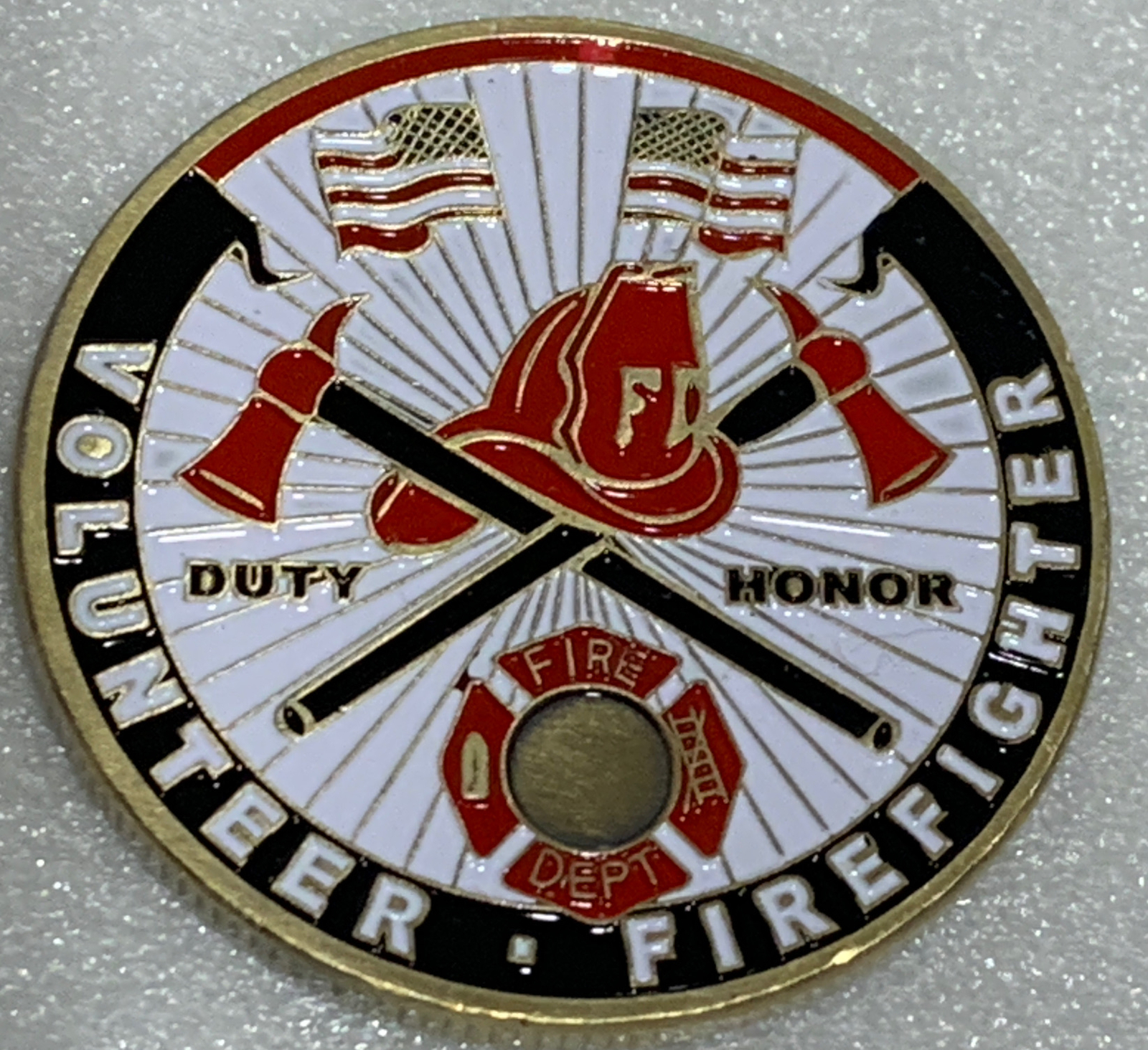* 100 Pieces Volunteer Firefighter Challenge Coin * Save Life And Property