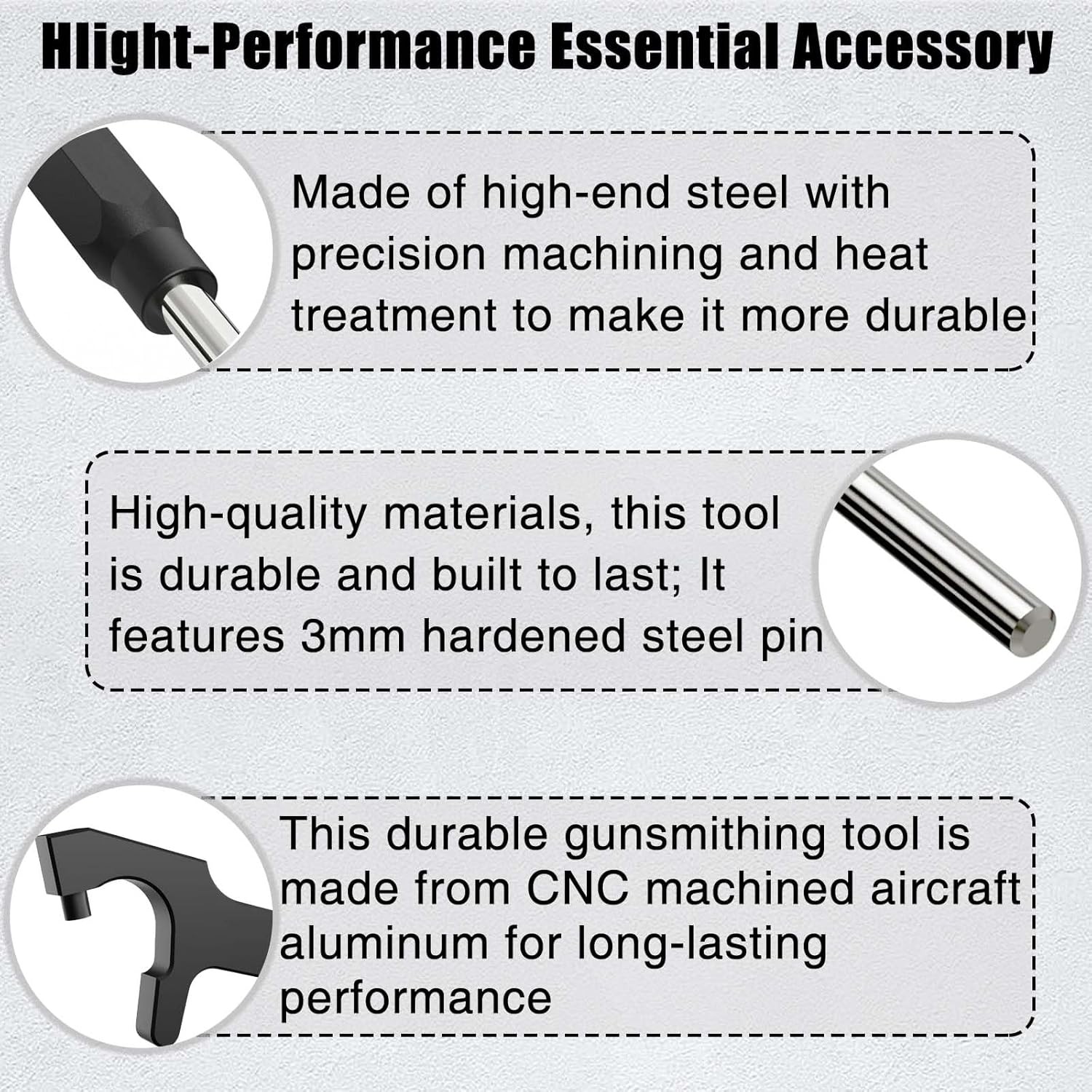 Glock Tool Kit with Storage Bag - Sight Punch & Magazine Disassembly Tools