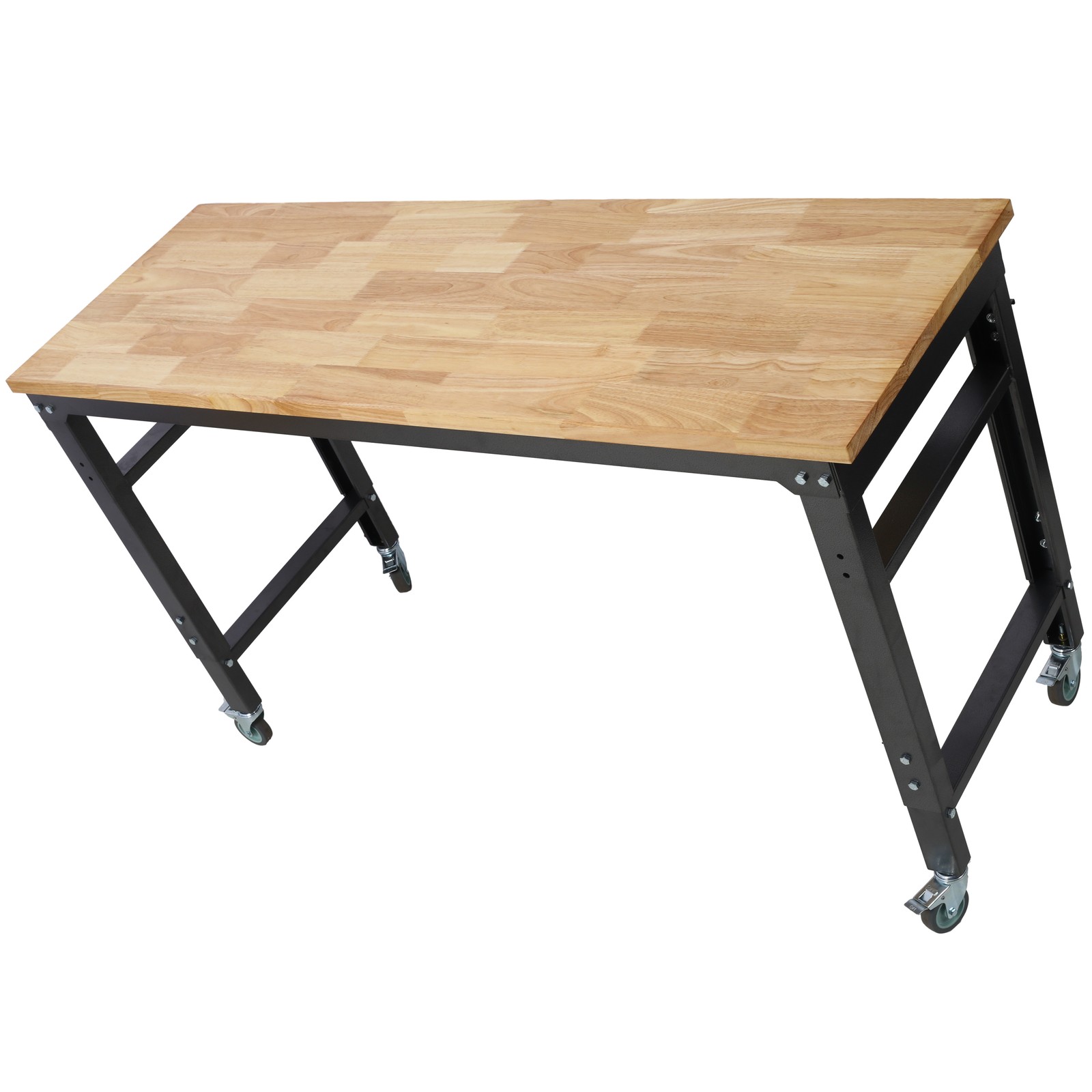 60" Rolling Workbenches Workshop Tool Bench 2000lbs for Garage Adjustable Height
