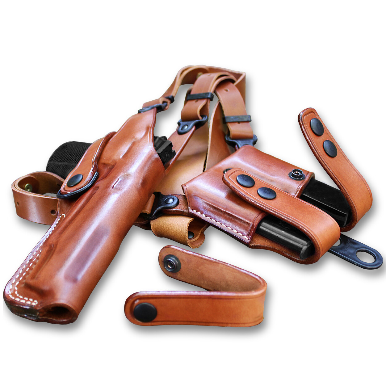 Vertical Shoulder Holster Fits Colt 1911 Gold Cup Trophy 45ACP/ 9mm 5" #1691#