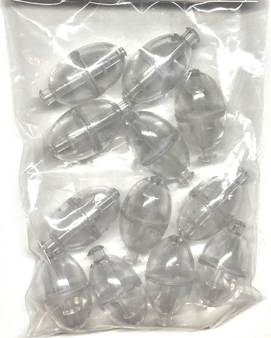 Bubble Spinning Floats #240 Clear Plastic 3/4" Width 12 COUNT PACKAGE