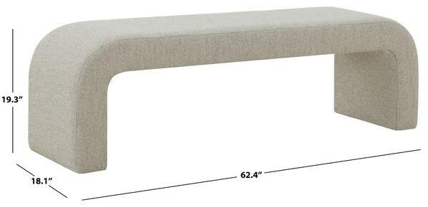 Safavieh CARALYNN UPHOLSTERED BENCH, Reduced Price 2172751874 SFV5027K