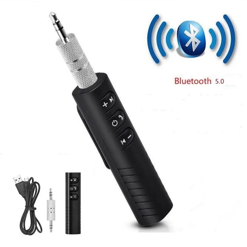 Bluetooth 5.0 AUX Receiver 3.5mm Wireless Audio Adapter for Car Headphones