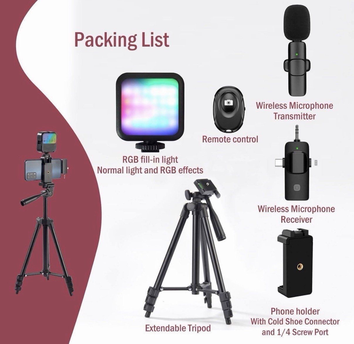 Vlogging Kit for iPhone, YouTube Starter Kit Beginner Content Creator Essentials