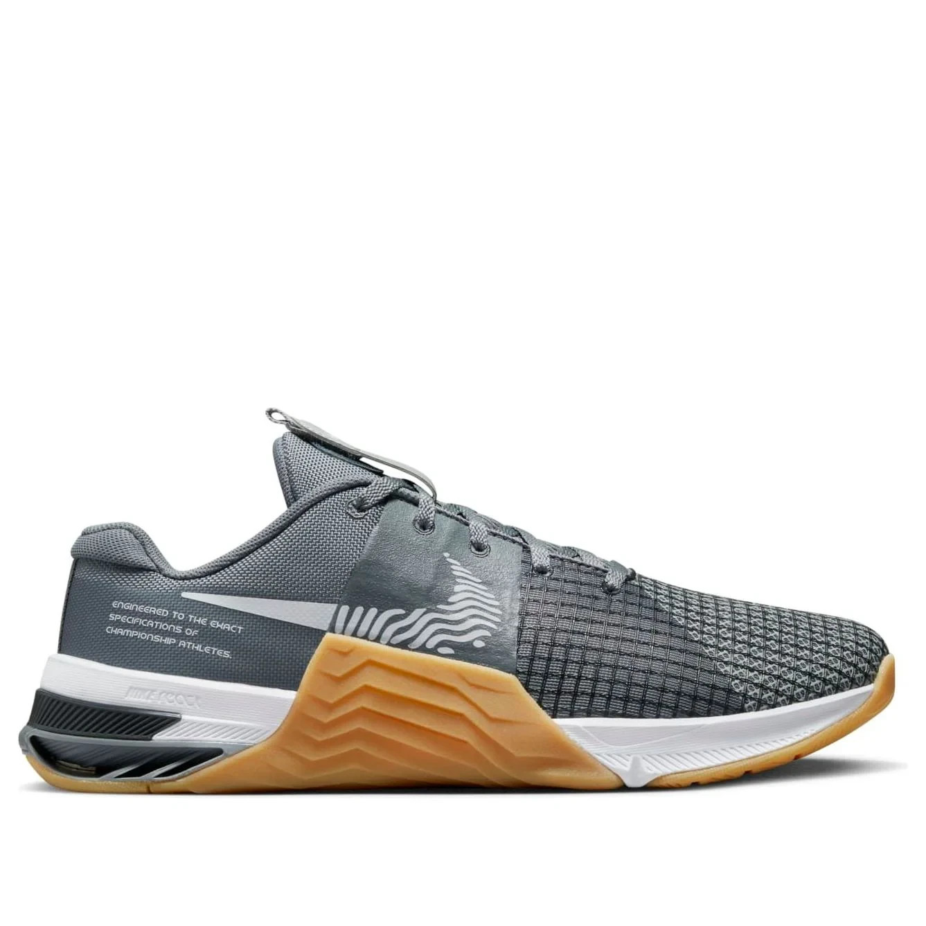 Nike Metcon 8 Smoke Gray Gum Mesh Mens Workout Training Sneaker DO9328 002