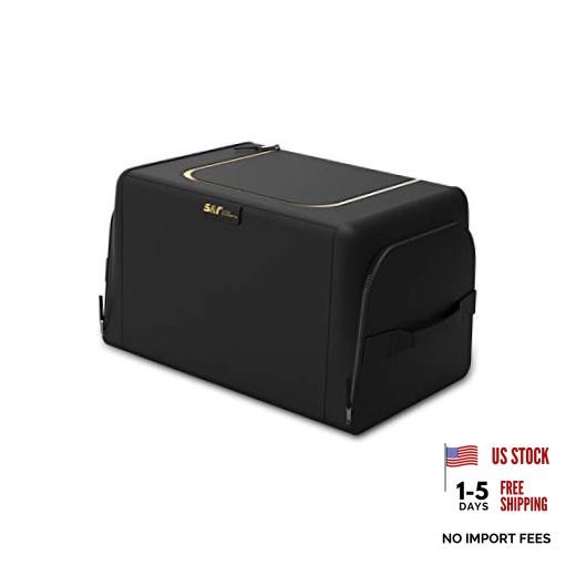 Black Car Trunk Organizer - 30L with Side Bags - Multi Car Boot Storage
