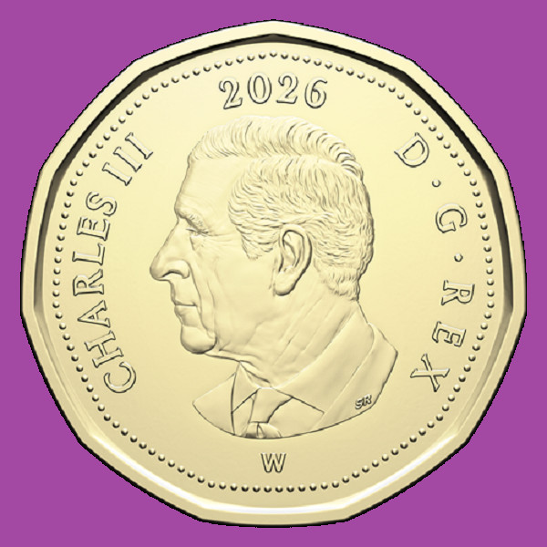 2026 W Canada  50th Anniv Winnipeg Mint One Dollar Loonie Coin. UNC $1 Loon