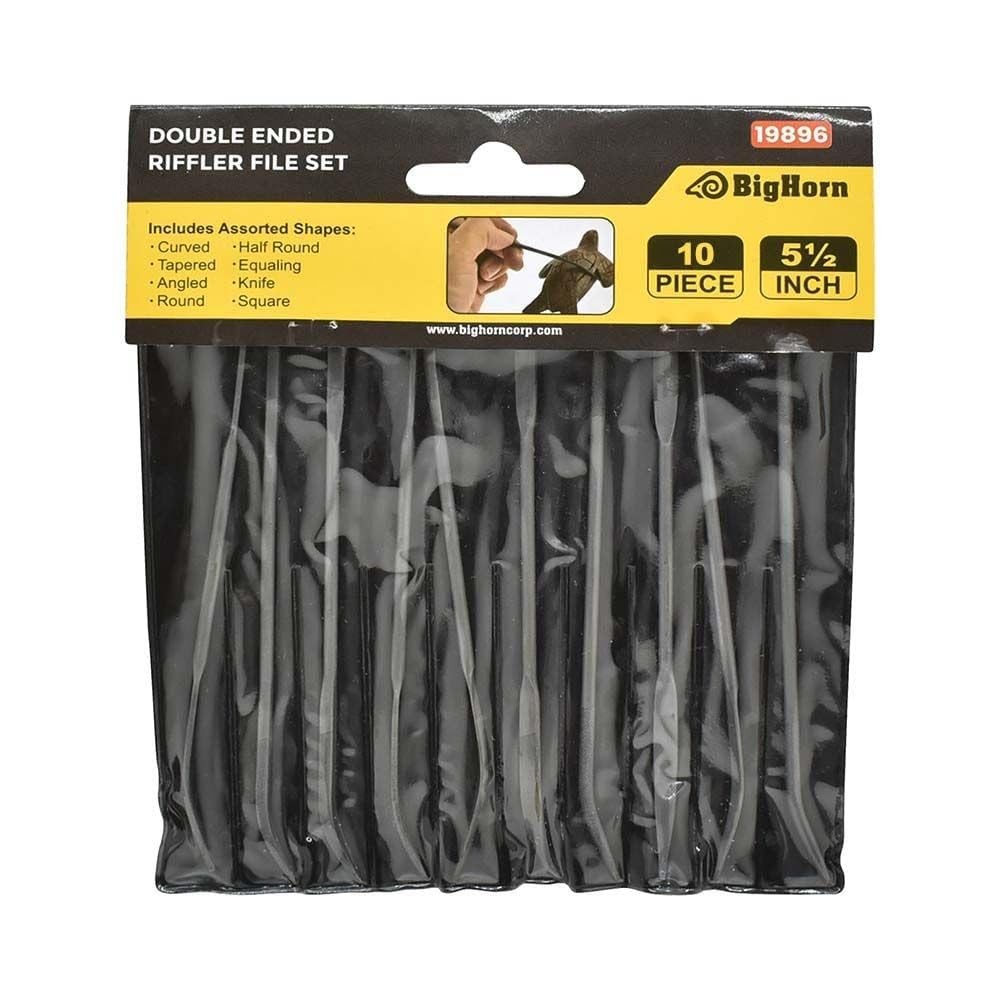 19896 10-Piece Double-Ended Riffler File Set