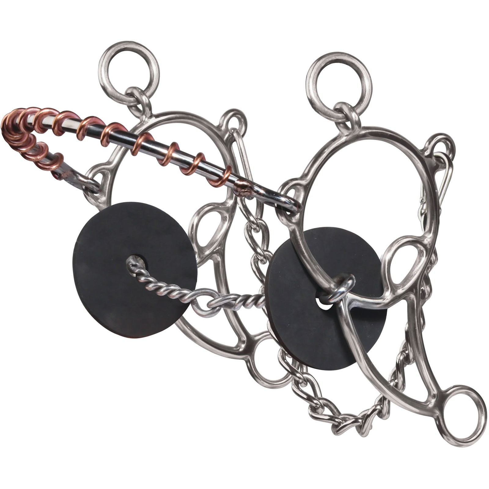 PROFESSIONAL'S CHOICE Combo Twisted Wire Snaffle 5.5in Bit (BPB-151)