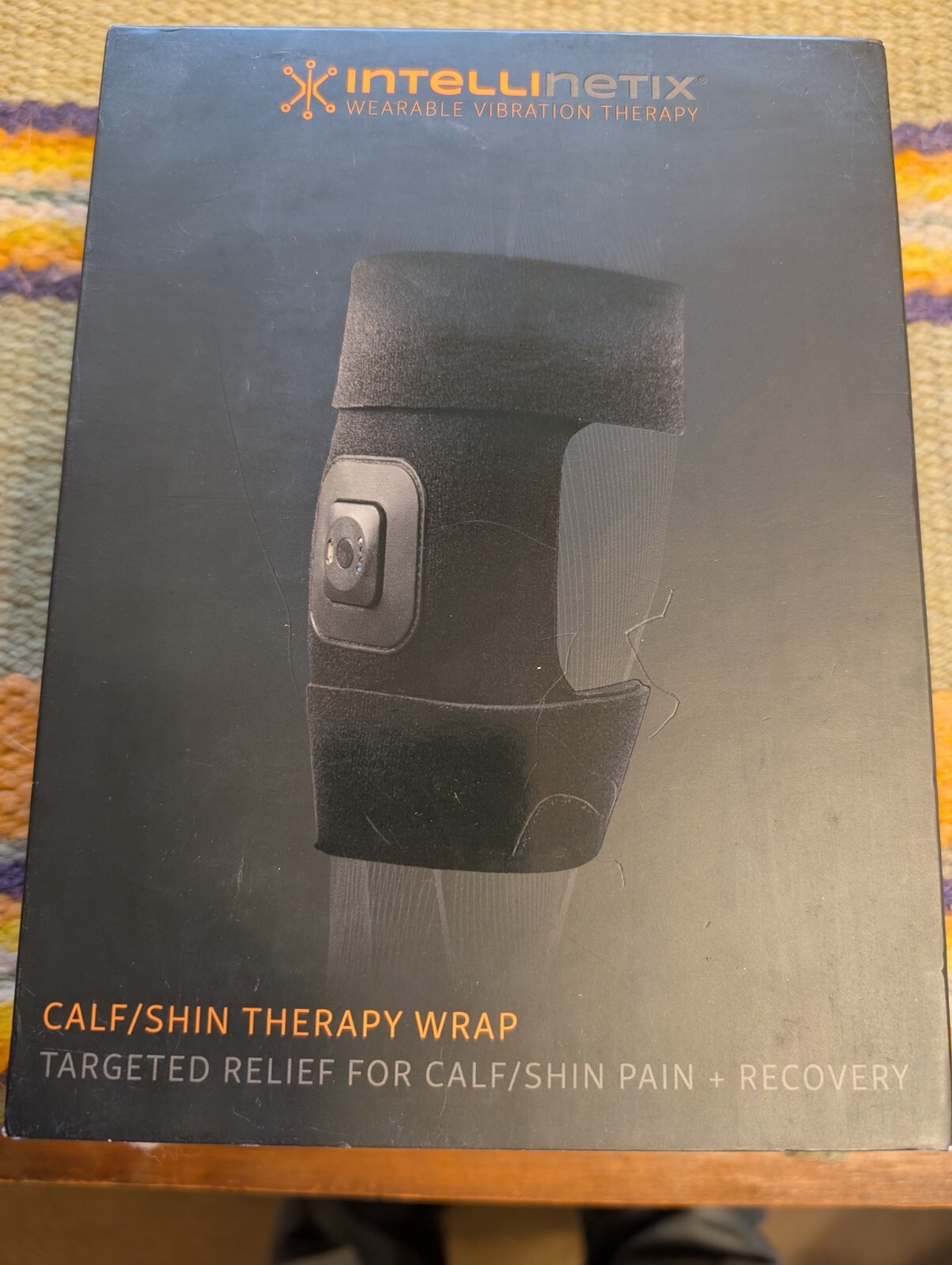 Intellinetix Vibrating Calf Shin Wrap Shin Splints Tendinitis Calf Muscles NEW