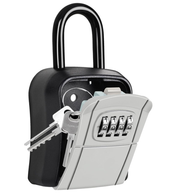 Key Lock Box, Combination Key Holder Safe for Outdoor, Home, Garage, Garden - Gr