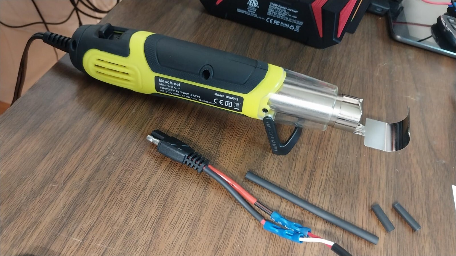 Mini Heat Gun 500W 2 Temp 662°F 932°F 350°C 500°C Fast Hot Air for Crafting NEW