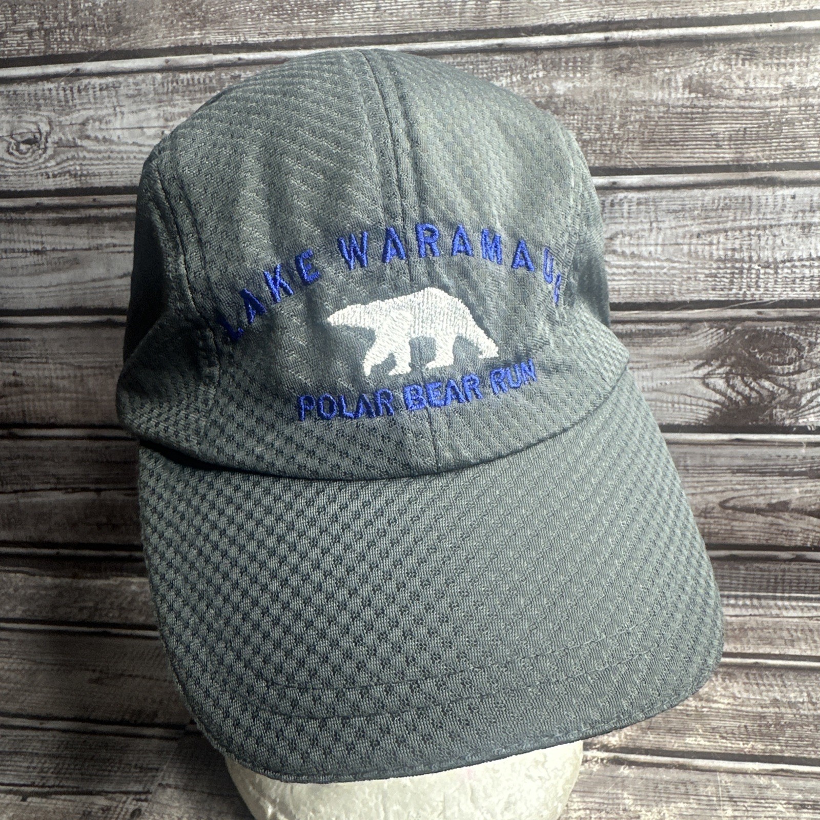 Lake Waramaug Polar Bear Run Hat Race Day Running Cap By Trail Heads S230B NWT