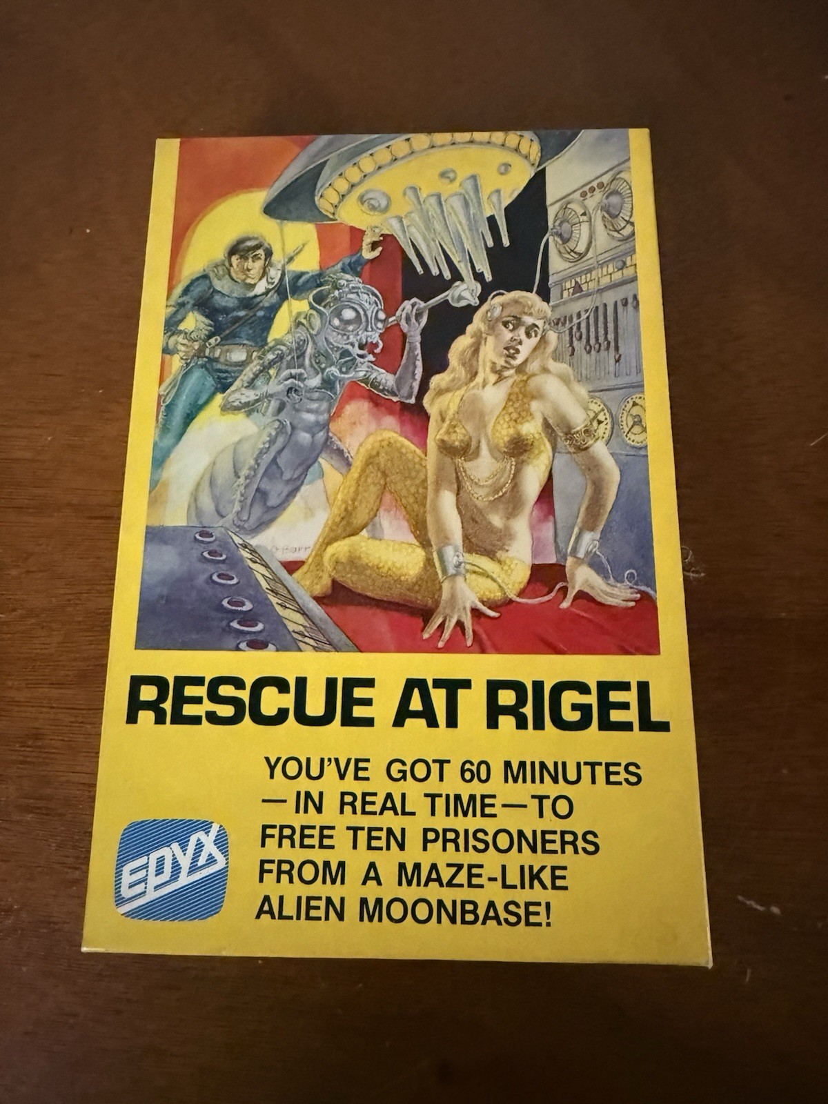 Vintage 1980 Epyx, Rescue at Rigel Video Game, Box, Manual, Apple II, TRS-80