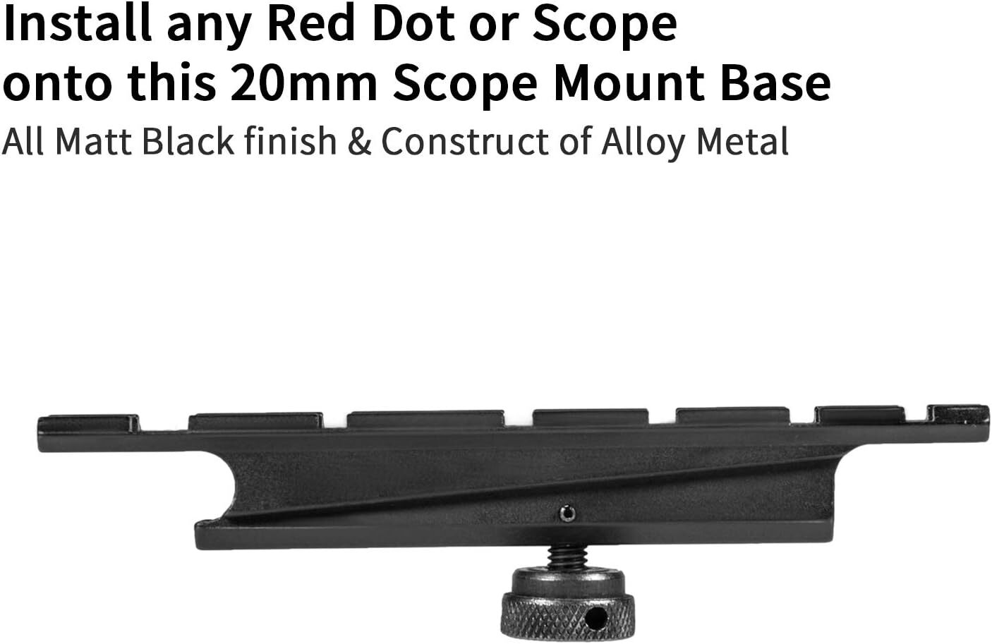 Metal Tactical Rear Sight Carry Handle Mount Removable Adjust Low Profile Mount