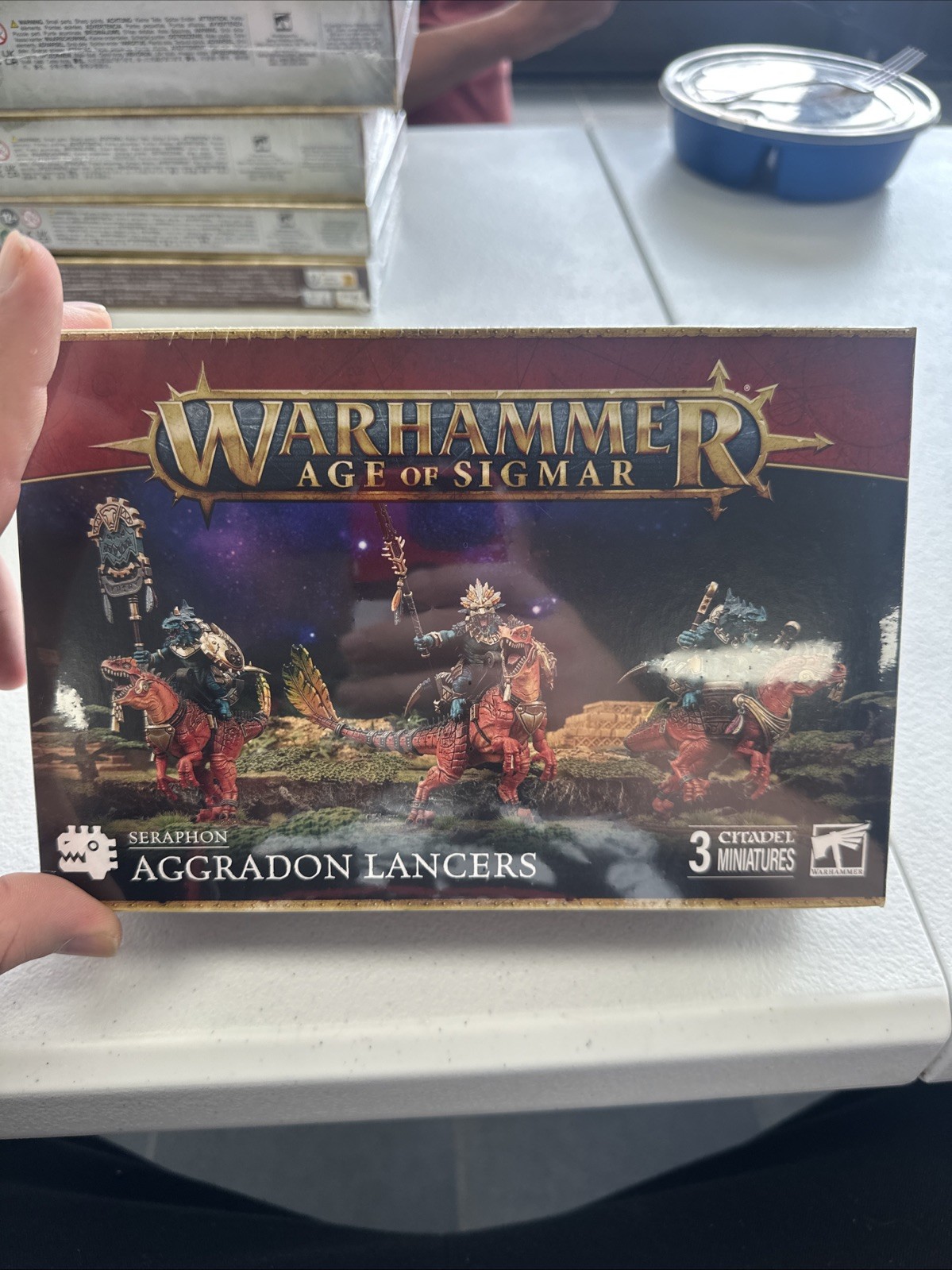 Games Workshop Warhammer 40K Age of Sigmar: Seraphon - Aggradon Lancers New