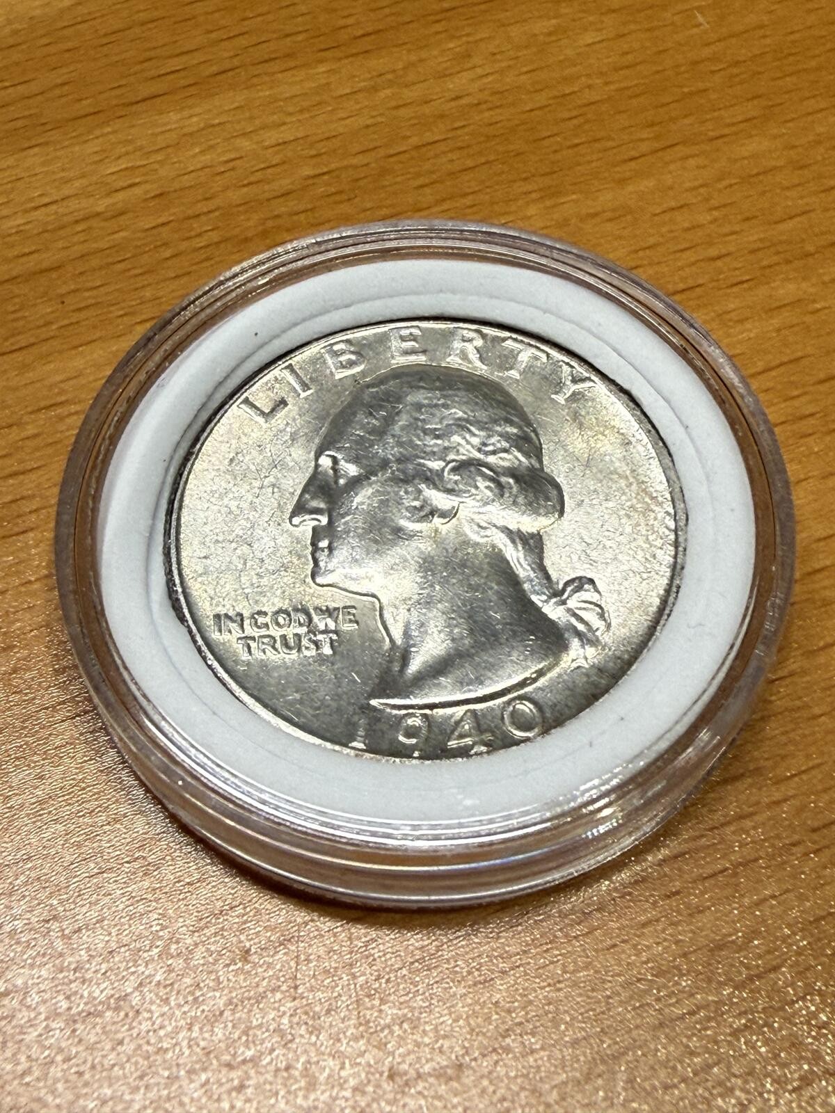 1940-S Washington Quarter Silver Coin San Francisco Mint 90% Silver F/VF