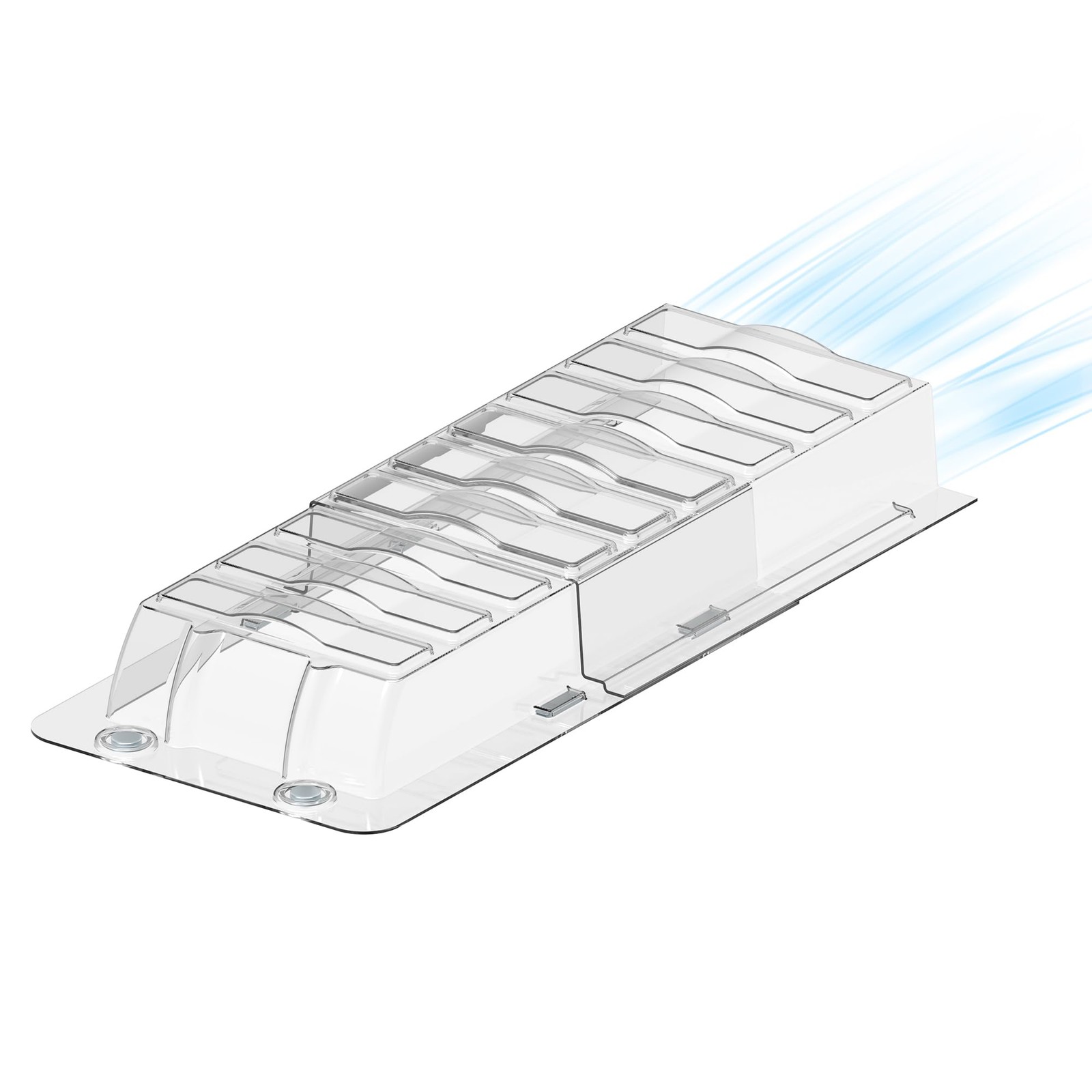 Sideways Magnetic Vent Extender for Under Furniture, Floor Resiter Vent Defle...