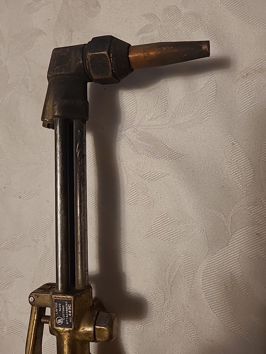 Vintage Cutting Torch Head and Tip Cutting Tool Attachment #442C
