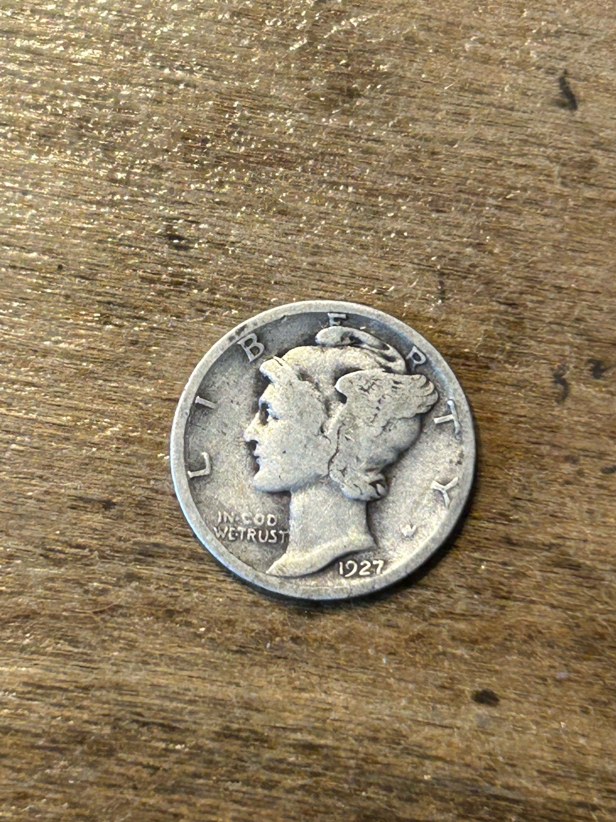 1927 Mercury Dime G+