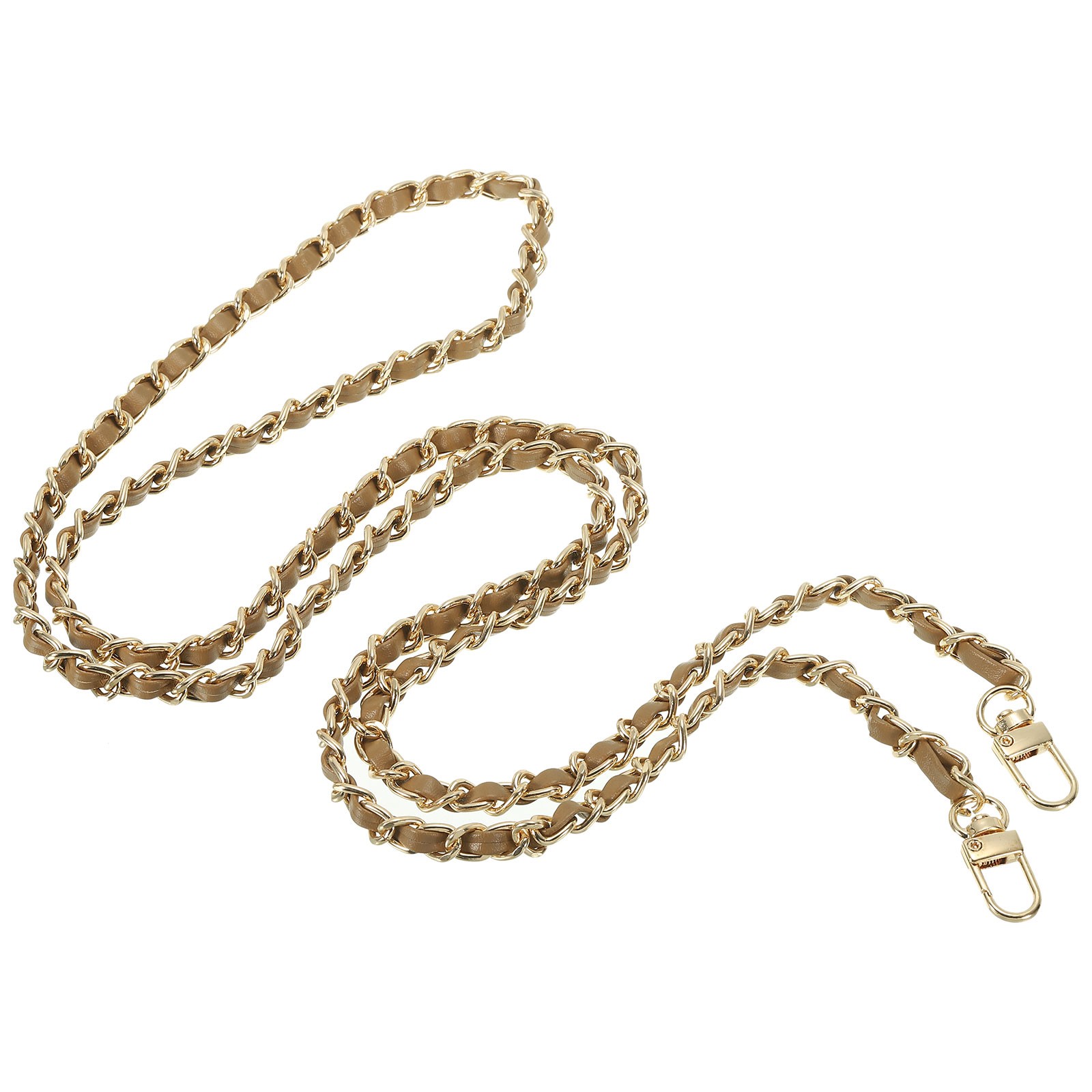 55 Inch Purse Chain Strap, Bag Chains for Handbags, Coffee/Gold