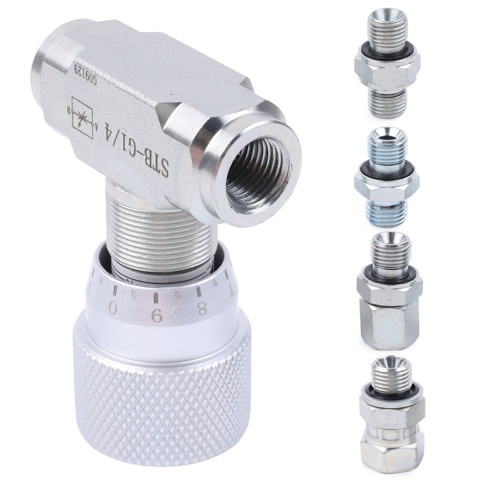 M14 BI-DIRECTIONAL HYDRAULIC ADJUSTABLE FLOW CONTROL VALVE TWO-WAY JOINT 1/4 IN