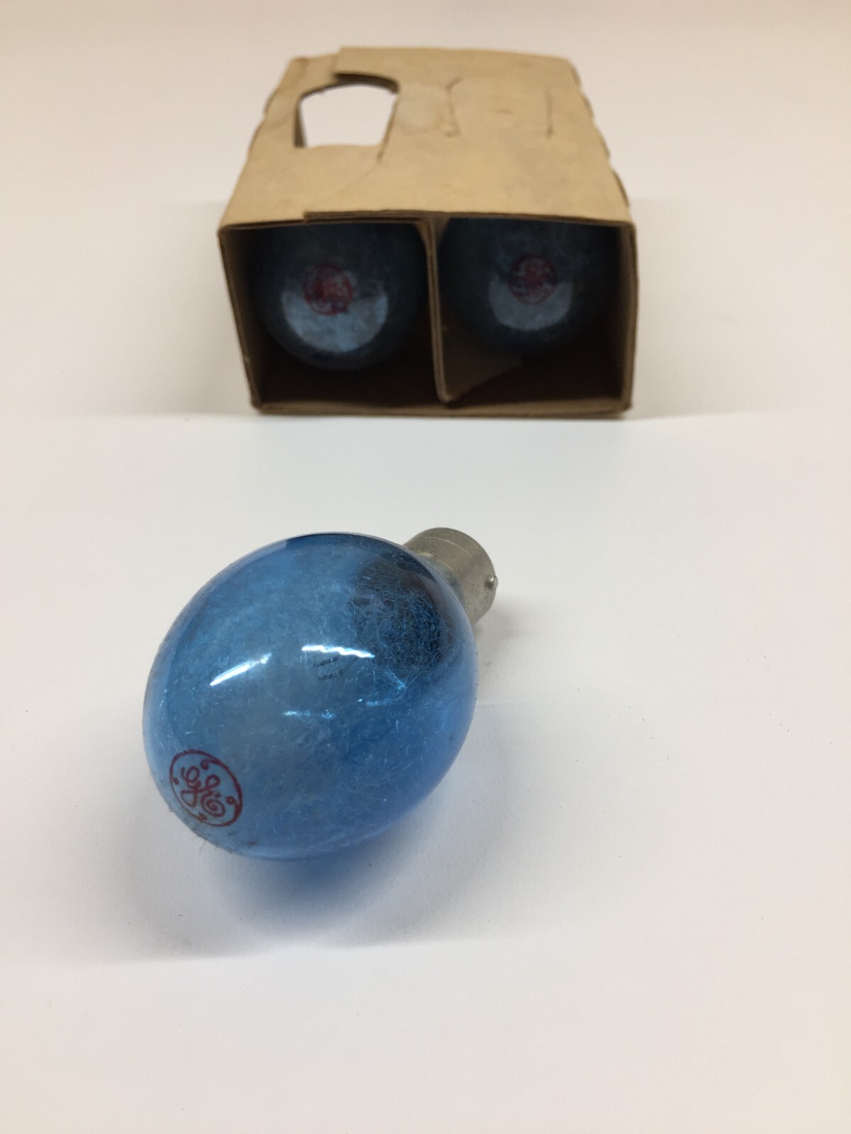 3 Vintage Blue GE Camera Flashbulbs