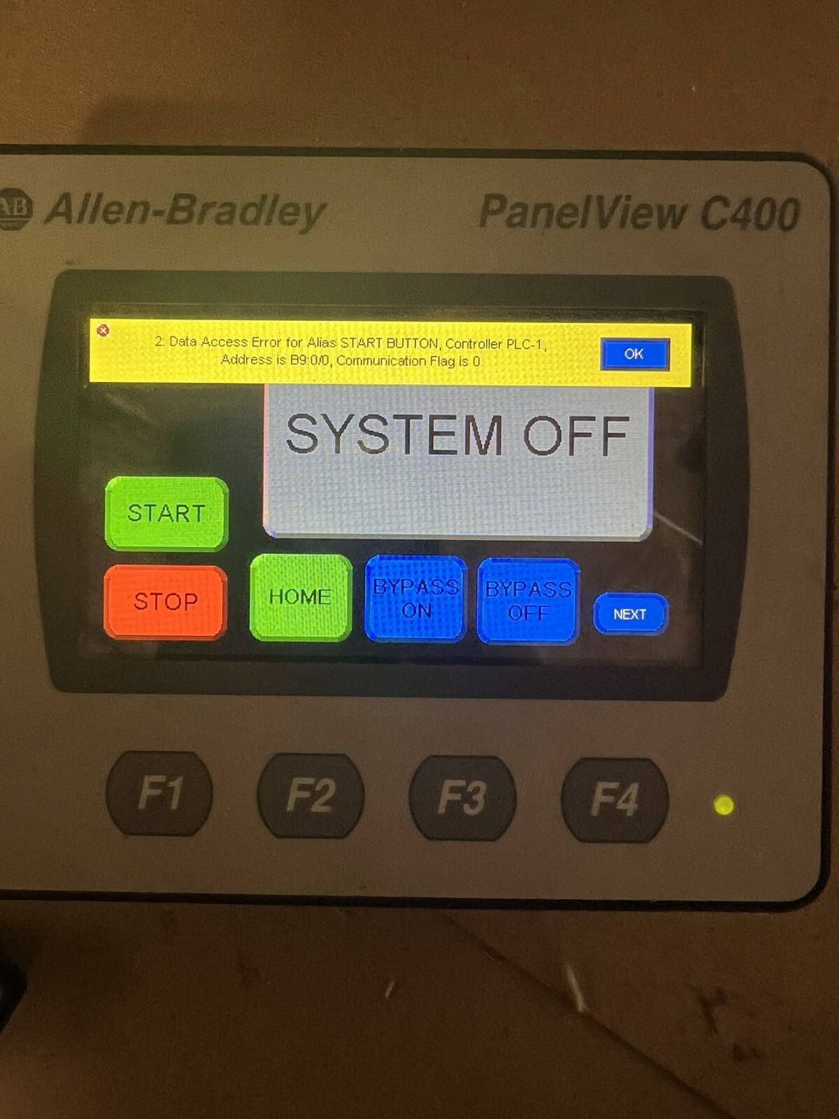 Allen-Bradley Model: PanelView Component 4-Inch Terminal Cat. 2711C-T4T Ser. A
