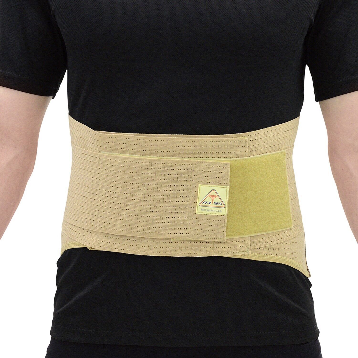 ITA-MED Elastic Duo-Adjustable Back Support (Medium Support) - Made in USA