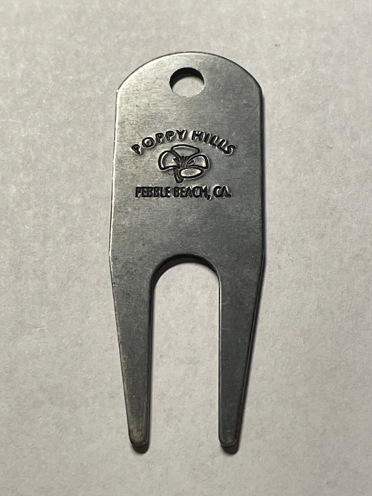 Poppy Hills Golf Course Metal Golf Divot Tool - Pebble Beach, CA - A Beauty!