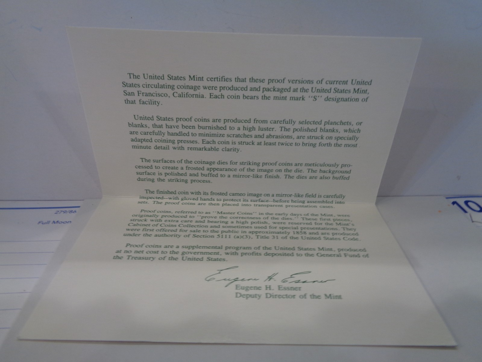 1994S Clad Proof Set U.S. Mint. Original Government Shipping Box.