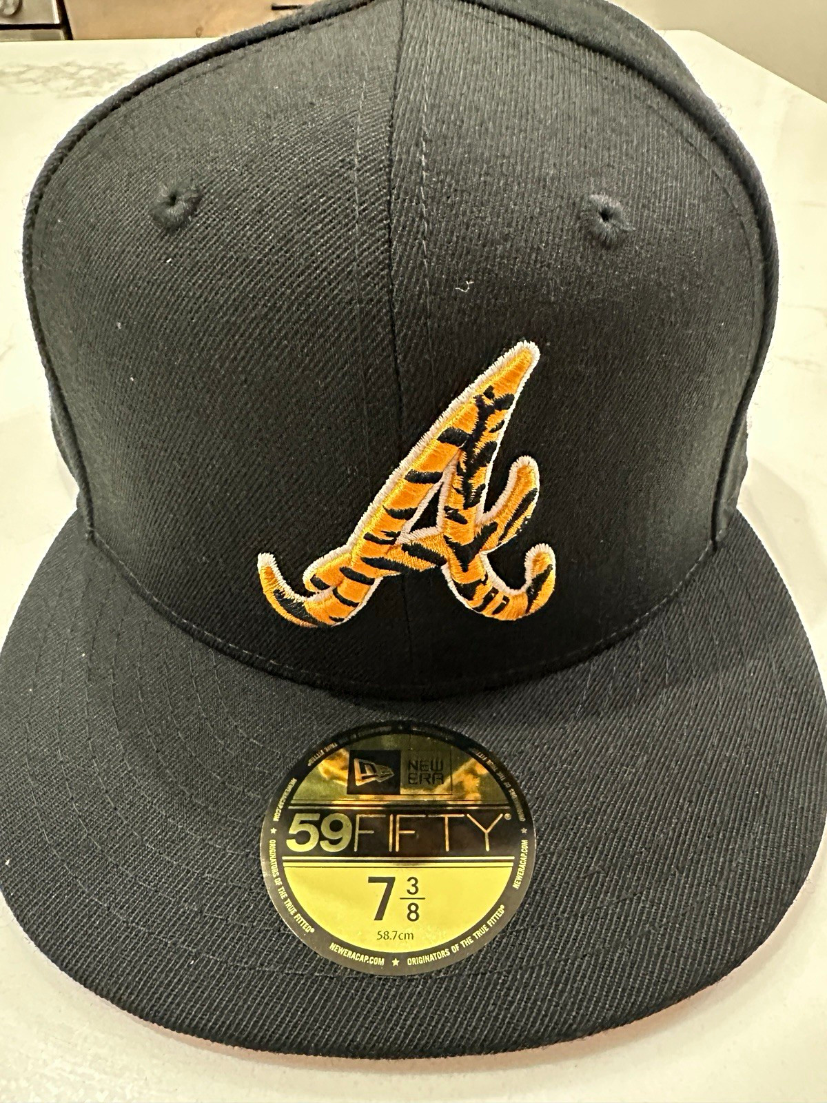 New Era 59FIFTY Atlanta Braves 1995 World Series Black/Orange Fitted 7 3/8
