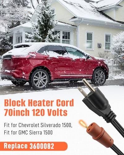 Block Heater Cord Cars and Light Trucks Fit for Chevrolet Silverado 1500 2014