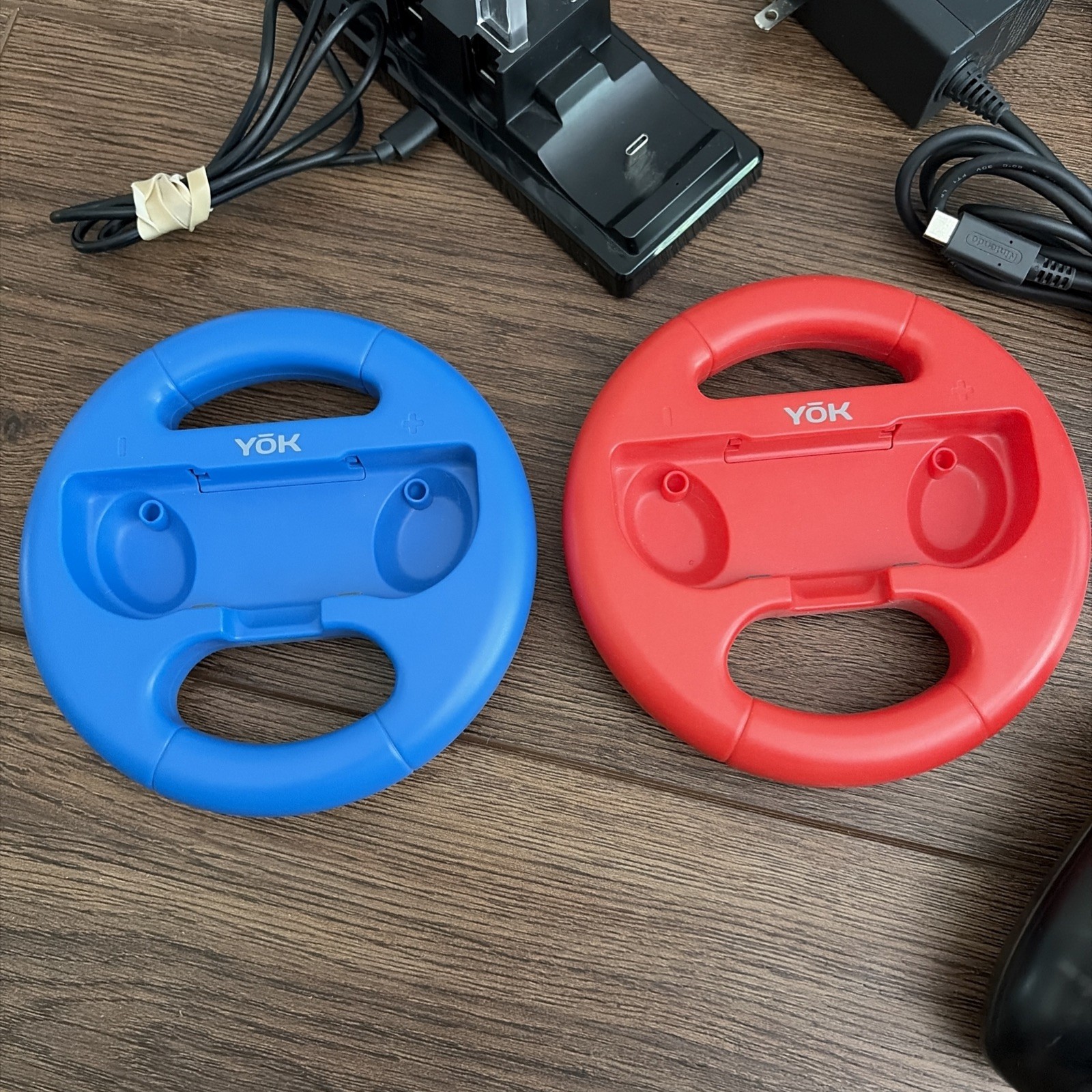 Nintendo Switch Accessory Bundle Lot - Docks, Wireless Controller,Steering Wheel