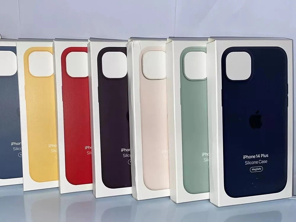 Genuine Original Silicone Case w/ MagSafe For iPhone 14 Plus 14 Pro 14 Pro Max