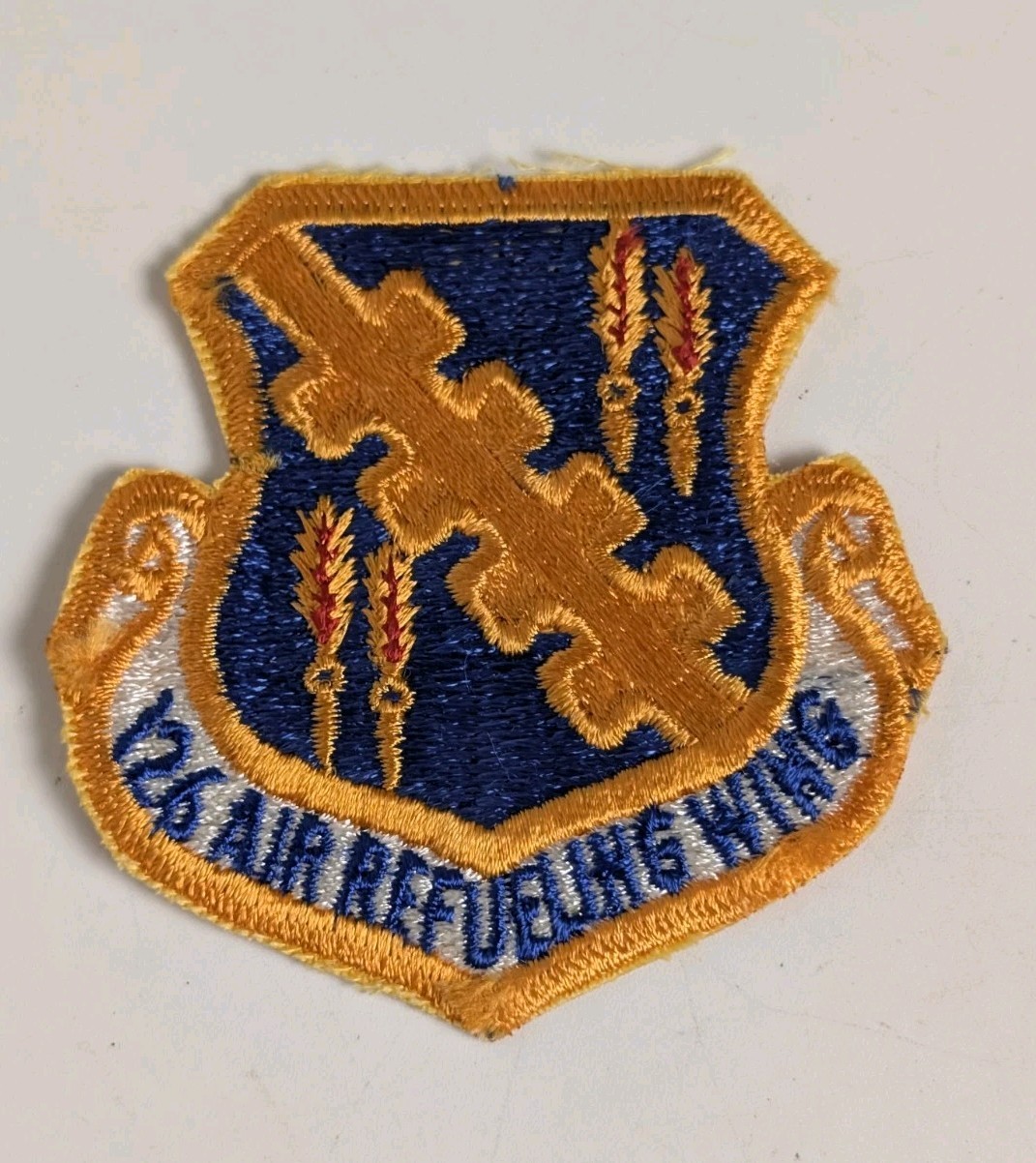 Vintage USAF Strategic Missile Wing 92 SMW 92 Embroidered Military Patch Crest