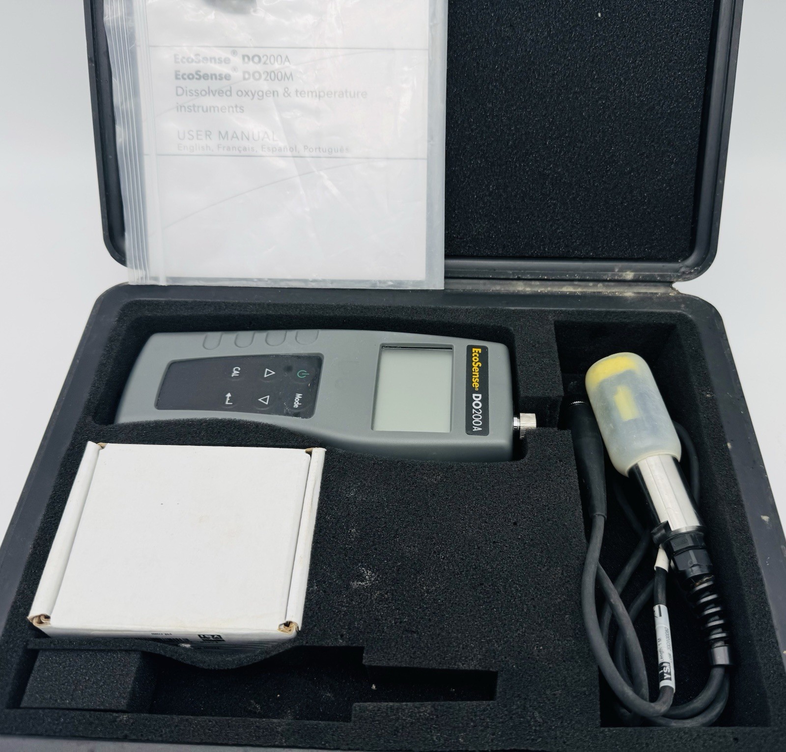 YSI EcoSense DO200A Dissolved Oxygen Temperature Instruments Meter w Case + More