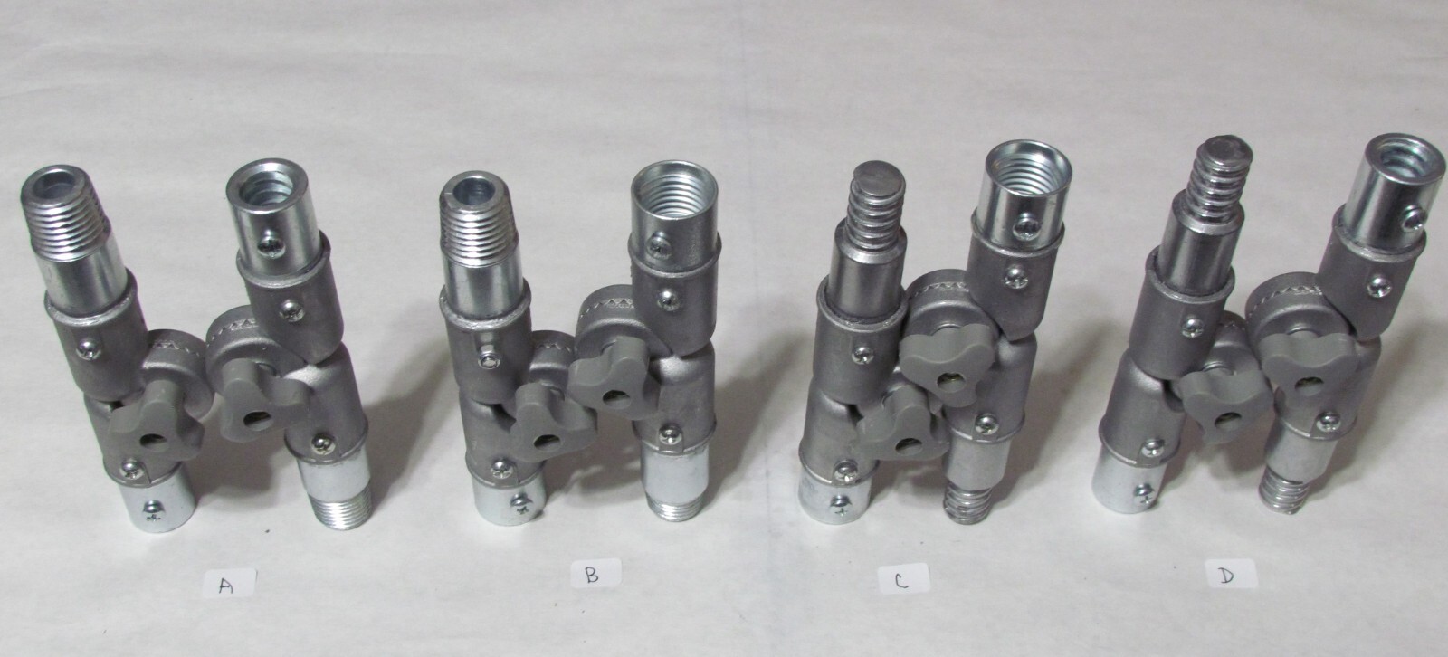 Ultimate Angle Adapter Set for Extension Poles - 4 pc set.   All metal.  X4