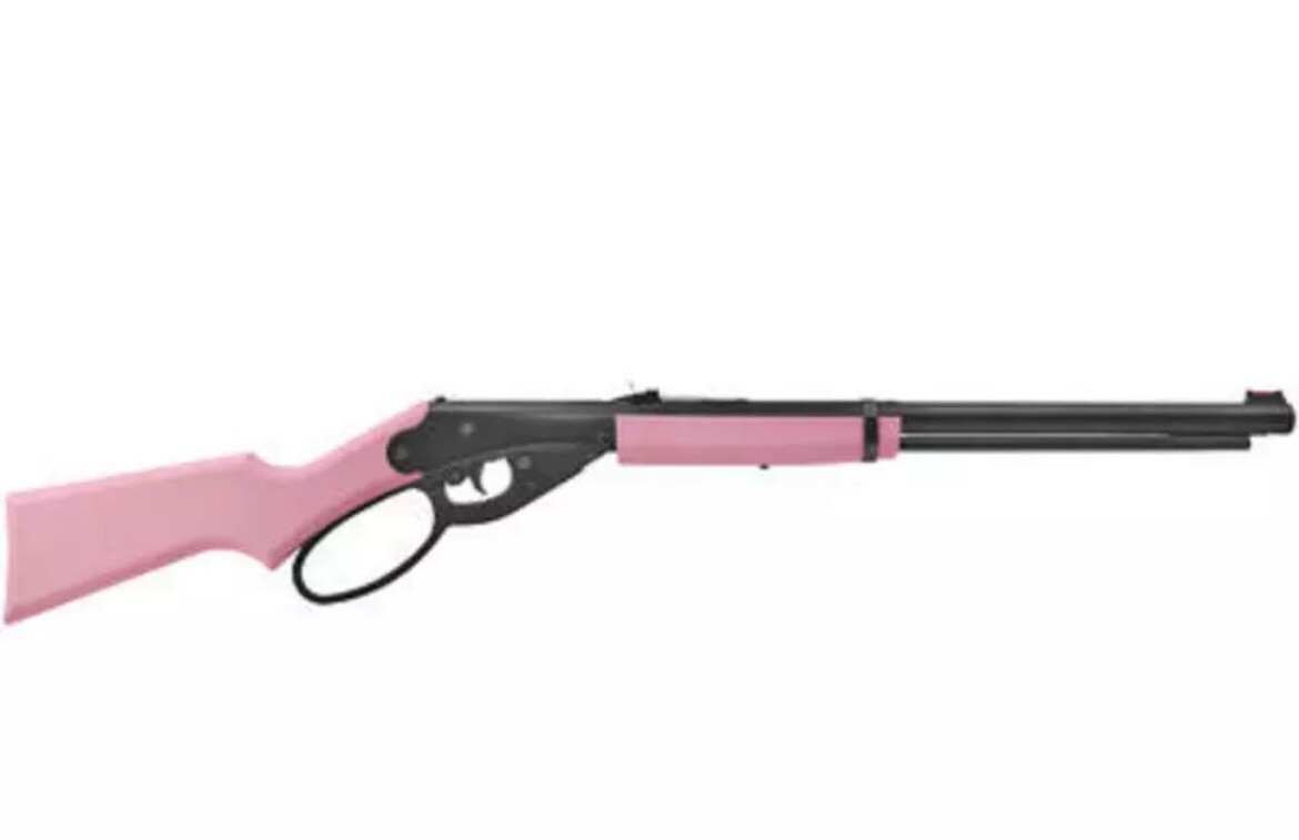 Daisy 991999-503 Air Rifle 177BB 350 Pink Lever Action Carbine BB  Synthetic