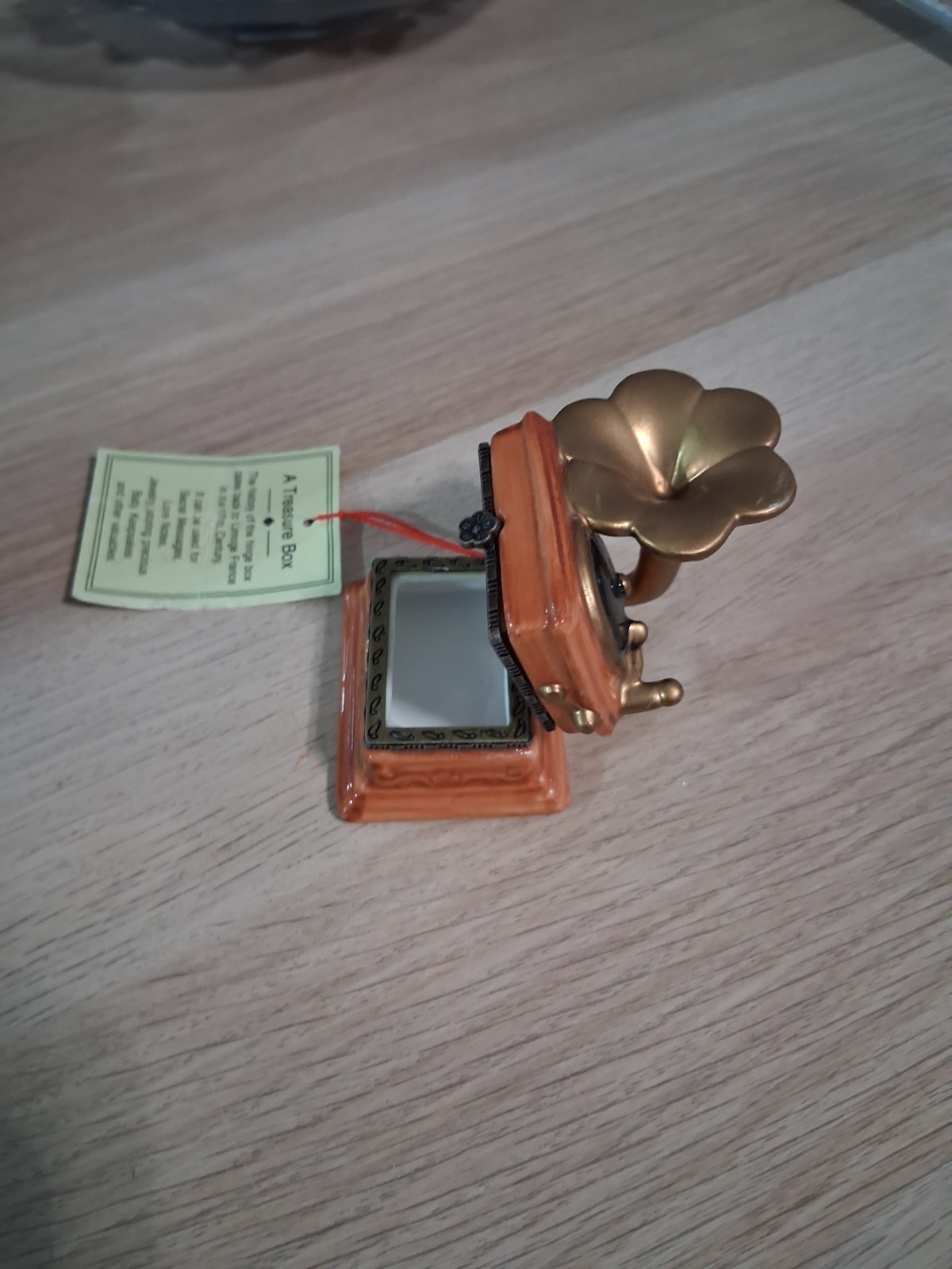 Miniature note treasure box