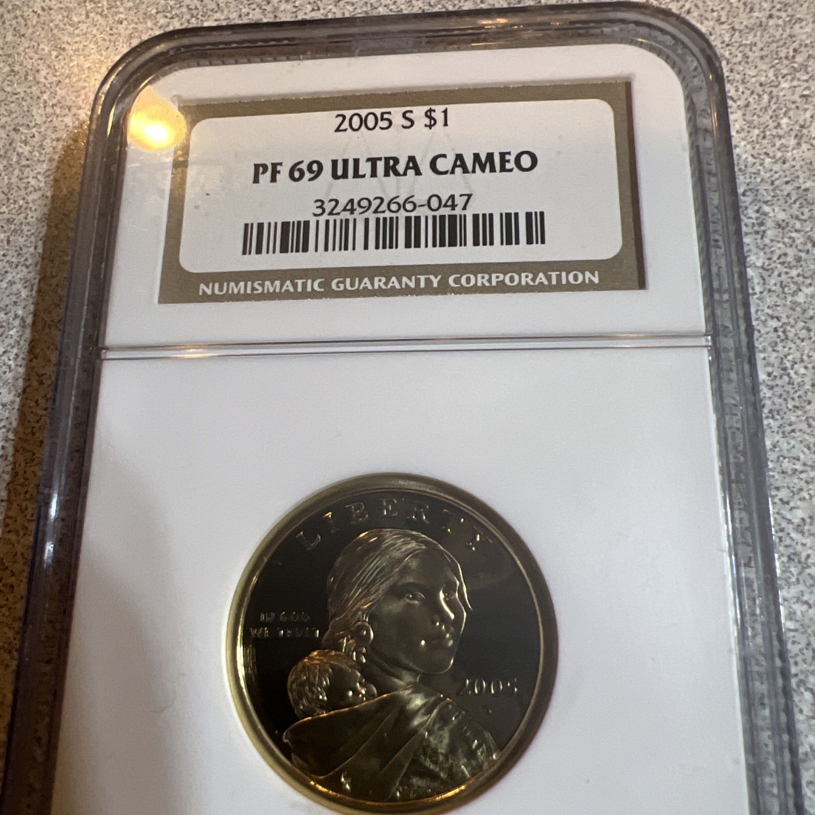 2005 S Sacagawea $1 NGC PF69 Ultra Cameo "Brown Label"