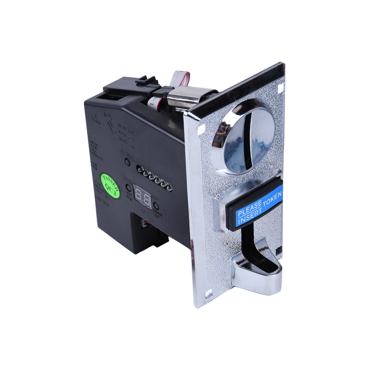 12V Token Coin Acceptor Selector Vending Arcade Machine Game 6 Multi Coin E