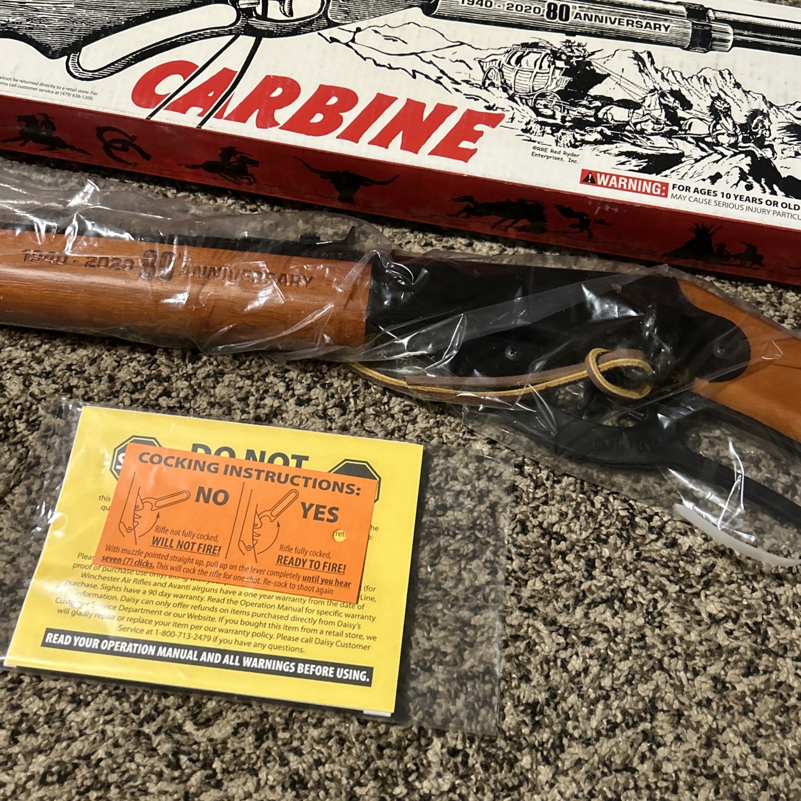 Daisy Red Ryder 650 80th Anniversary BB Gun - NEW in BOX