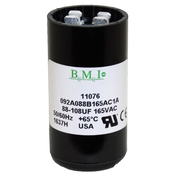 Motor Start Capacitor 88-108 MFD 165 VAC Fits York Coleman 1497-086 1497-0861