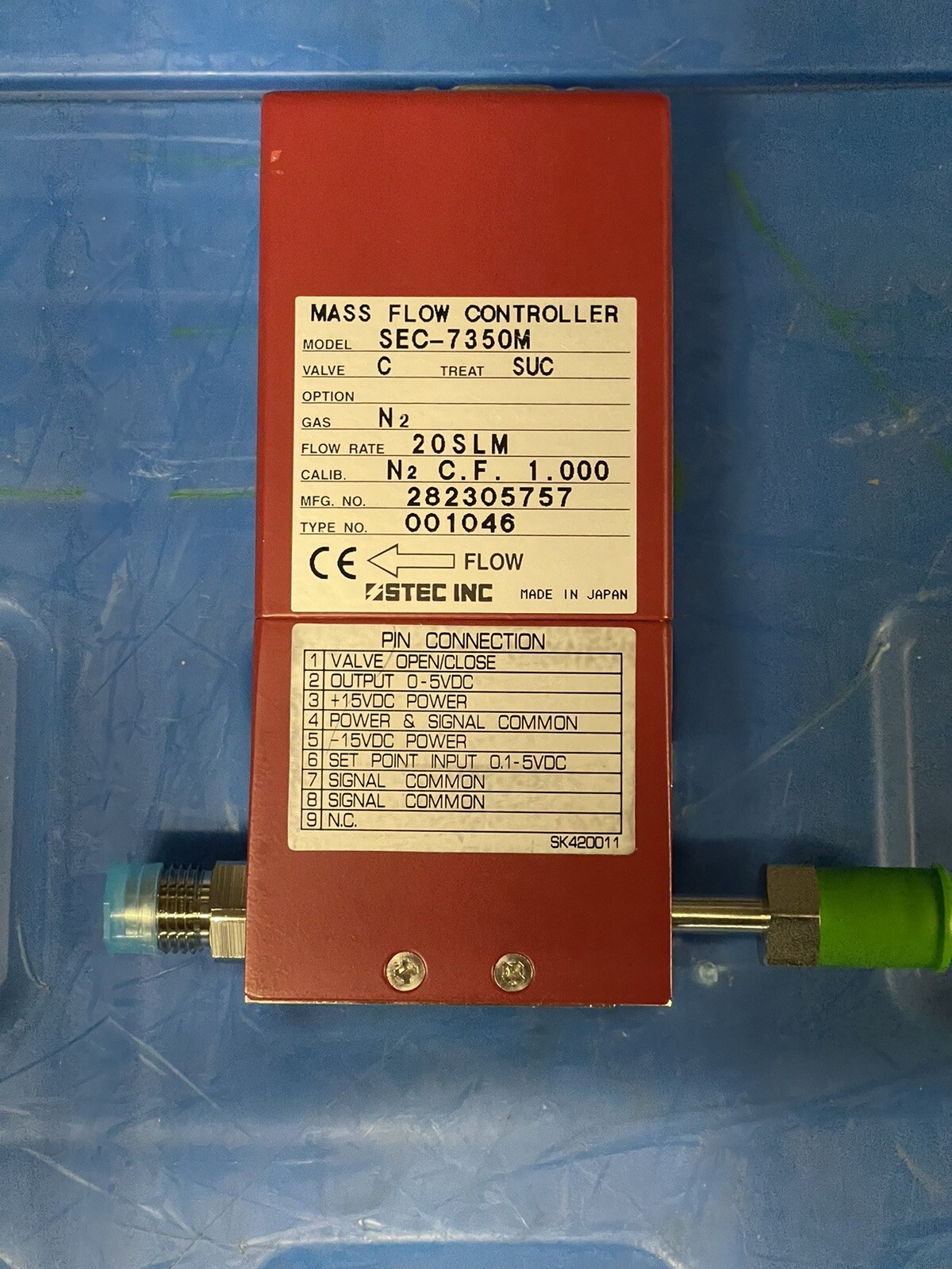STEC SEC-7350M Mass Flow Controller N2 SUC