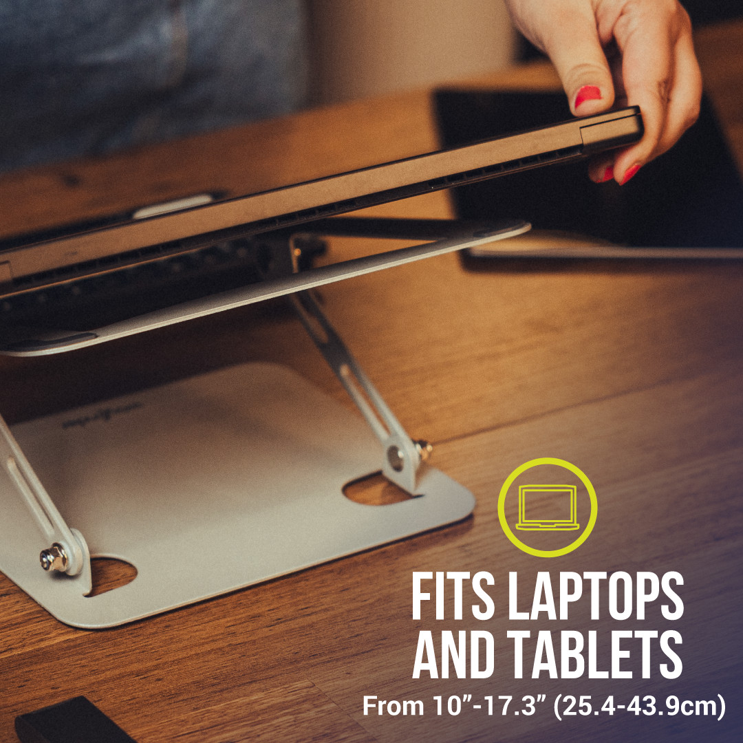 Wayfinder Portable Laptop Stand, Height Adjustable Riser WF-LAPTOPTABLET-COMPACT