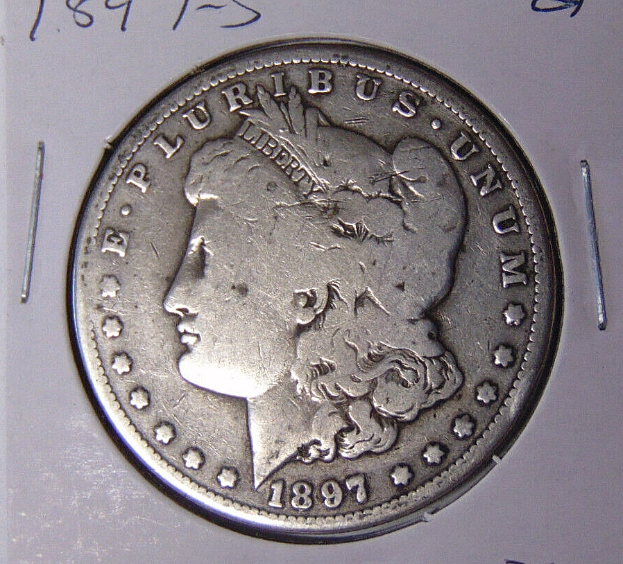 1897-S Morgan Silver Dollar Good Detail San Francisco Mint Coin (2123)