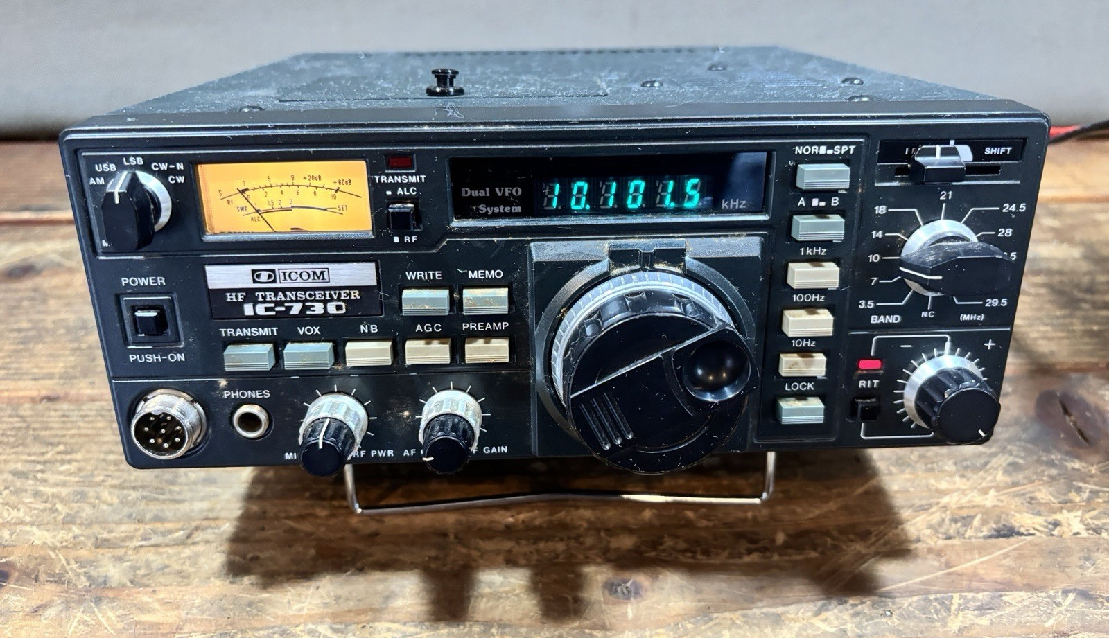 Icom IC‑730 HF Transceiver FL‑30 CW Filter Installed Clean Working Original Box