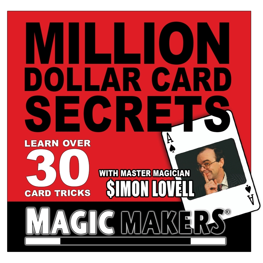 MILLION DOLLAR CARD SECRETS DVD OVER 30 CARD TRICKS BY SIMON LOVELL MAGIC MAKERS