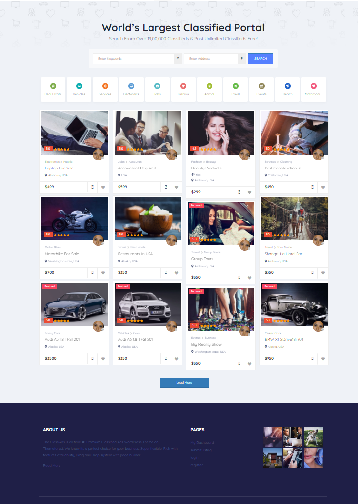 Exclusive Classified Website Free hosting / Free Installation / Setup